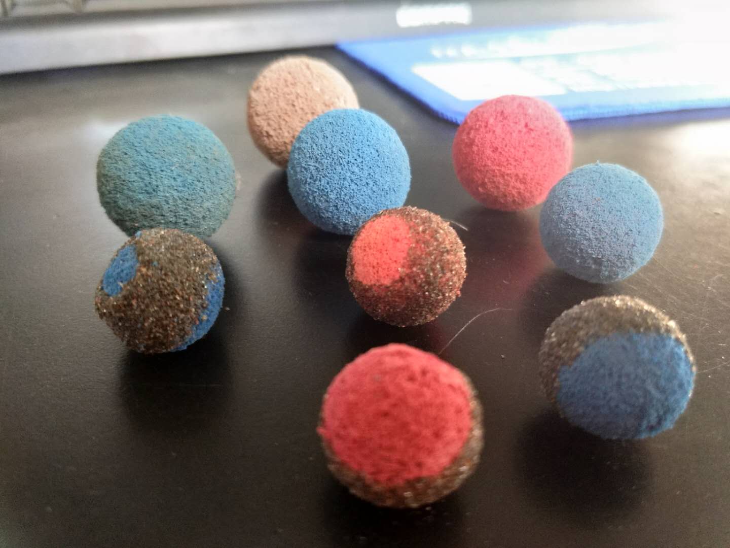 海綿膠球，金剛砂膠球